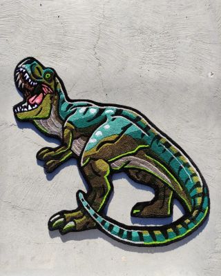 @blackcat.tufting goes full Jurassic with this fierce tufted T-Rex — bold, dynamic, and ready to stomp into any space 🦖🔥...