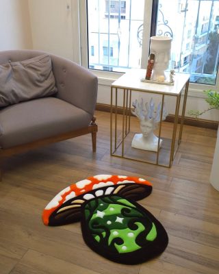 @ti.rug brings a little magic to the floor with this vibrant mushroom rug — playful, trippy, and made to stand out in any...