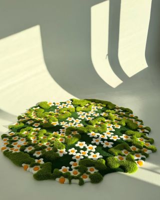 @tuft_touch turns texture into nature with this dreamy daisy-filled tuft — a soft, sculptural meadow that brings the...