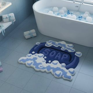 @pod_craft_tr brings bath time vibes to life with this bubbly bar-of-soap rug 🧼💦 A soft splash of nostalgia and foam...