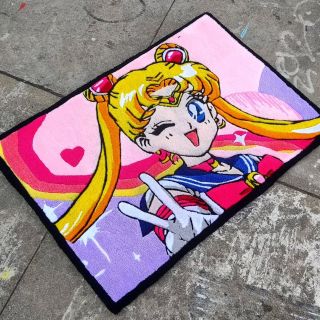 @1ntenzzze channels magical girl energy with this bold and bright Sailor Moon rug 🌙💖 Perfectly tufted to bring nostalgic...