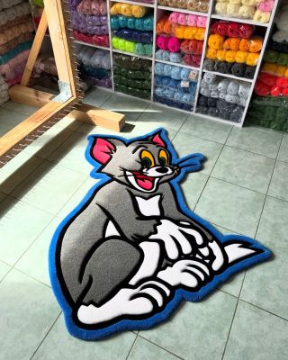 @tuft_touch brings the classics to the floor with this vibrant Tom rug — packed with color, attitude, and cartoon...