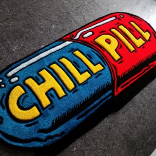 @yonkarugs prescribes the ultimate chill pill 💊🧘‍♂️ This vibrant tufted piece brings bold pop-art energy and a much-needed...