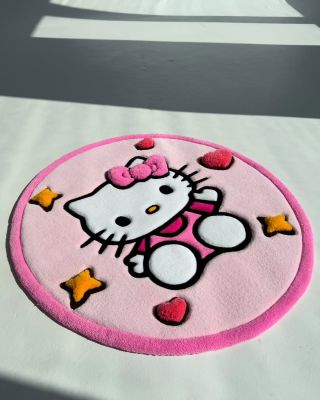 @tuft_touch brought the sweet with this soft and dreamy Hello Kitty rug — perfect curves, cozy vibes, and just the right...